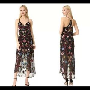 Alice + Olivia Jameson floral embroidered dress
